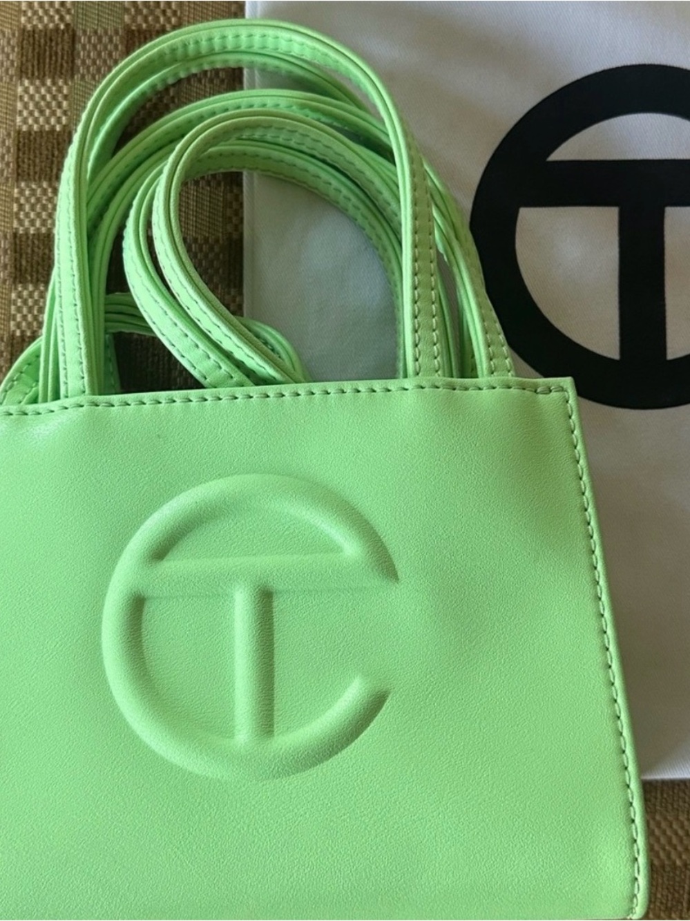 Telfar Mini Tote in Mint Green